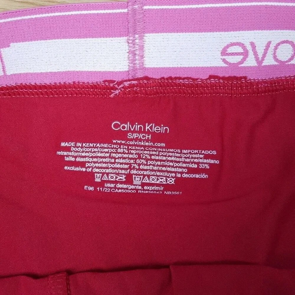 CALVIN KLEIN Boxer Briefs Mens Small Cranberry Red Low Rise This is Love Pride